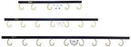 50" Adjustable Overhead Garage Ceiling Storage Track/Bike Rack With Hooks that Slide and Rotate, 50 Lbs. per Hook.