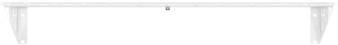12" x 36" Wall Shelves (Two Pack with Hooks)