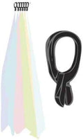 Black Scarf Clip Hangers for Retail, Economic Plastic Fine Garment Pinch Hooks, 200 Pack