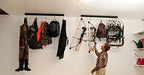 50" Adjustable Overhead Garage Ceiling Storage Track/Bike Rack With Hooks that Slide and Rotate, 50 Lbs. per Hook.
