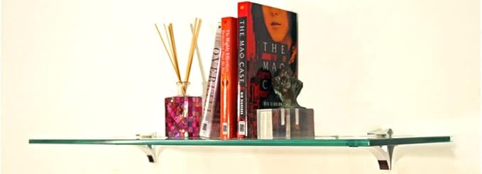 Spancraft Glass C-10x42-Brushed Bronze Cardinal Glass Shelf, Brushed Bronze, 10" x 42"