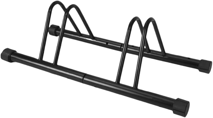 Metal Bike Storage Rack, Floor Stand for 3 Bicycles, Outdoor Loop Parking Holder for Garage, Shed (2 paragraph)