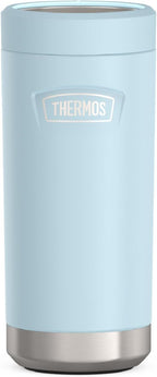 THERMOS ICON SERIES, Slim Beverage Can Insulator - 12 Ounce, Glacier - Vacuum Insulated Stainless Steel
