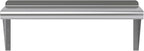 AmGood 10 in. x 24 in. Stainless Steel Wall Shelf | NSF | Metal Shelving | Garage, Laundry, Storage, Utility Room | Restaurant, Commercial Kitchen