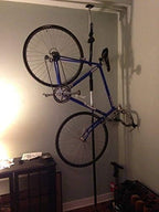 SPAREHAND Q-RAK II - Dual Bike Storage System - CP - Bike Rack Garage Storage - Indoor Bike Storage for 2 Bikes (Black)