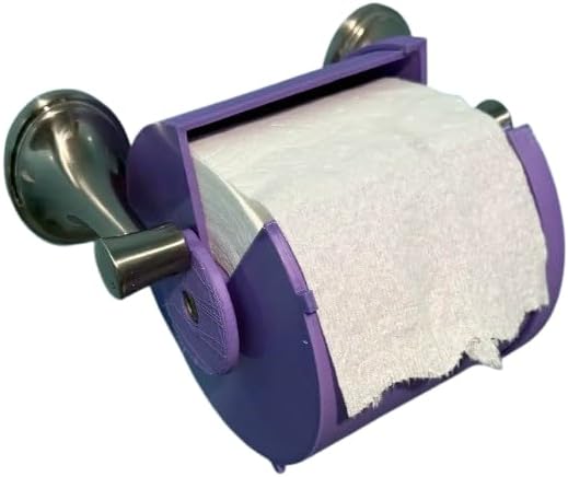 Toilet Paper Guard Full Enclosure | 360° TP Roll Protector | Pet & Toddler Proof Toilet Paper Cover | Anti-Unravel Shield | Bathroom Organizer & Dispenser (Rainbow)