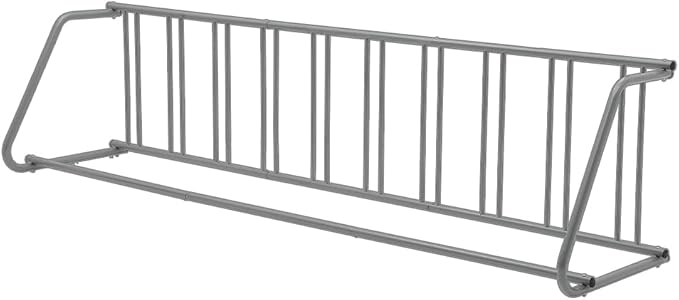 Floor Bike Rack,Sigle-Side 10-Bike Rack 122" L,Grid Bike Rack In Ground,Freestanding Bicycle Floor Parking Stand,Stand Bike Racks for Garages Streets Yards Bike Events