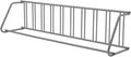 Floor Bike Rack,Sigle-Side 10-Bike Rack 122" L,Grid Bike Rack In Ground,Freestanding Bicycle Floor Parking Stand,Stand Bike Racks for Garages Streets Yards Bike Events