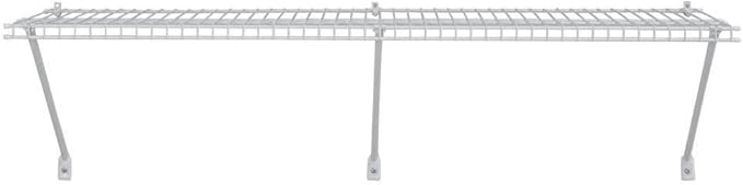 ClosetMaid 1074 Multi-Purpose 4Ft. by 16in. Ventilated Wire Shelf Kit, White
