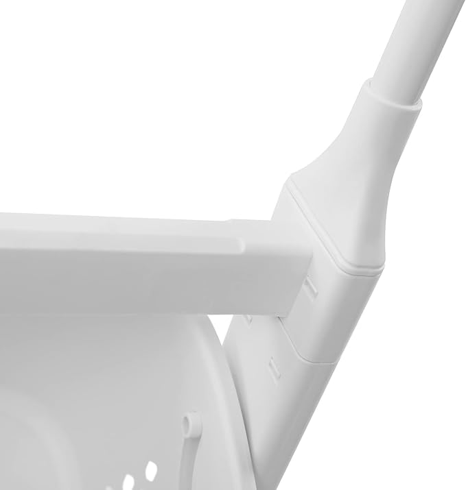 TFCFL Rolling Laundry Sorter, 2 Layers Laundry Basket Clothes Storage Cart with Hanging Bar, Storage Organizer Kitchen Shelf Fruit Stand with Rack for Household Bathroom Kitchen Bedroom (White)