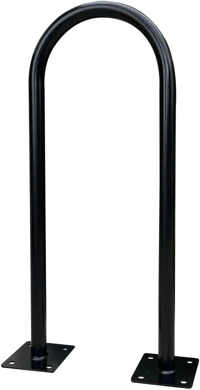 Sandbaggy In Ground Bike Rack | U Shaped, Commercial, Outdoor, 1 Loop, Steel | Black, 14.5" x 34" (10)