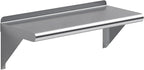 AmGood 10 in. x 24 in. Stainless Steel Wall Shelf | NSF | Metal Shelving | Garage, Laundry, Storage, Utility Room | Restaurant, Commercial Kitchen