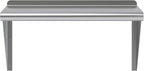 AmGood 14 in. x 24 in. Stainless Steel Wall Shelf | NSF | Metal Shelving | Garage, Laundry, Storage, Utility Room | Restaurant, Commercial Kitchen