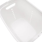 Rolling Laundry Hamper 4 Section Laundry Sorter Cart Vertical Laundry Basket Quad Laundry Sorter for Towels, Blankets & Bathroom Organization White