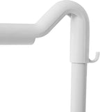 Laundry Sorter Cart with Hanging Rack, 2 Section Laundry Hamper Rack Shelf, Multi-layer Rolling Laundry Basket Clothes Storage Shelf Stand with Wheels, for Bathroom Household Kitchen, White