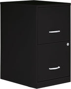 2 Drawer Locking Filing Cabinet | Pre-Assembled Steel Construction | Space-Saving Design is Perfect for Home and Small Office | Letter-Size | Assembled in North America