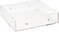 russell+hazel Large Acrylic Drawer Bloc, 6” x 6”, Desktop Organization, Clear, 1 Count, 98144