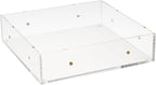 russell+hazel Large Acrylic Drawer Bloc, 6” x 6”, Desktop Organization, Clear, 1 Count, 98144