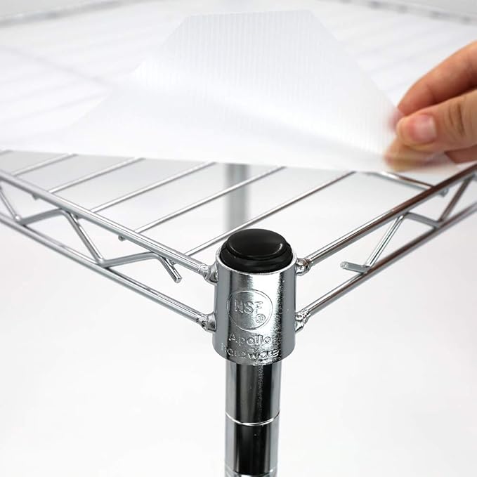 Chrome 5-Shelf Wire Shelving 24"x14"x60" (Chrome)
