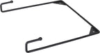 Milltown Merchants Metal Display Stand - Wall Mounted Decorative Plate Holder - Versatile Hanger Stand - Black (4 Pack, X-Large)