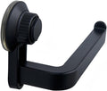 Suction Cup Toilet Paper Holder Wall Mount, Matte Black ABS Tissue Roll Dispenser, No-Drill Self-Adhesive Paper Towel Rack for Bathroom, Kitchen & Laundry Room with Strong Vacuum Grip