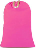 Heavy Duty Laundry Bag with Drawstring and Handle, Extra Large Travel Dirty Clothes Bag for Laundromat and Household, Durable Rip-Stop Laundry Hamper Liner, 28 x 40 Inch by SANFERGE, Hot Pink