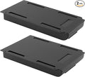 2 Pack Under Desk Drawer Organizer,Plastic Under Desk Storage Drawers Attachment for Home and Office Storage(Black)