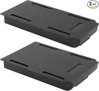 2 Pack Under Desk Drawer Organizer,Plastic Under Desk Storage Drawers Attachment for Home and Office Storage(Black)