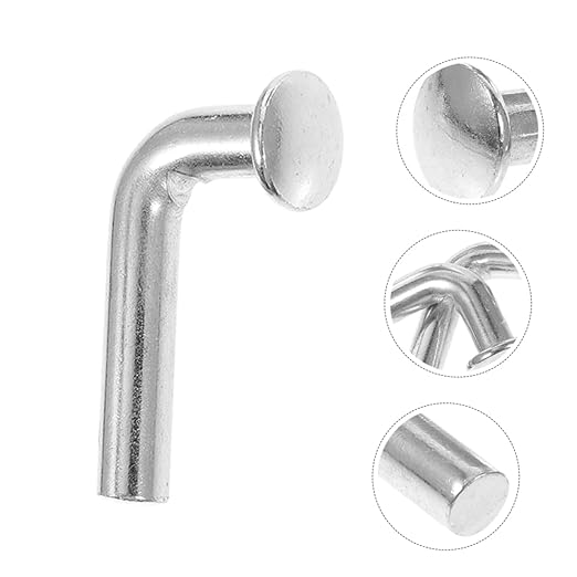 Heavy Duty J Bolt Safety Pin 6mm Universal Pallet Rack Drop Pin for Warehouse Shelving Pack of 50 Galvanized Steel 90-Degree Bend