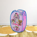 LOL Surprise Pop Up Laundry Hamper,Pink Kids Clothes Storage with Durable Carry Handles, 21" H x 13.5" W x 13.5" L