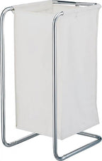 HOMEBASIX Bn65-Ch Laundry Sorter with Bag, White