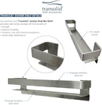 Transolid JGBS20-BS Jocelyn 20-in Grab Bar Shelf, Brushed Stainless