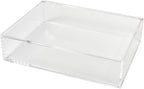 RUSSELL+HAZEL Large Acrylic Flip Box, 12.5” x 6.5”, Desktop Organization, Clear, 1 Count, 98148