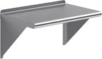 AmGood 24" Long X 16" Deep Stainless Steel Wall Shelf | NSF Certified | Appliance & Equipment Metal Shelving | Kitchen, Restaurant, Garage, Laundry, Utility Room