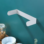 ZUNTO Paper Towel Holder Under Cabinet - Paper Towel Rack for Kitchen, Adhesive Paper Towel Holder SUS304 Stainless Steel(White)