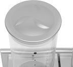 Wall-mounted Food Dispenser, 3L 2 Buckets Coffee Bean Candy Rice Dispenser, Dry Food Dispenser Cereal Dispenser Grain Storage Dispenser for Home, Kitchen, Countertop, Cutlery Rack (White)