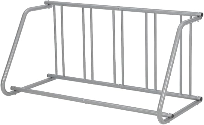 Floor Bike Rack,Single-Side 5-Bike Rack 60" L,Grid Bike Rack In Ground,Freestanding Bicycle Floor Parking Stand,Stand Bike Racks for Garages Streets Yards Bike Events