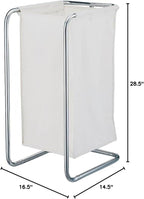 HOMEBASIX Bn65-Ch Laundry Sorter with Bag, White