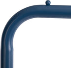ALIMORDEN Laundry Cart with Clothes Rack, Rolling Laundry Butler with Wire Storage Rack，Navy Blue