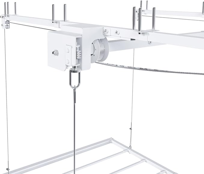 Garage Storage Lift,Overhead Garage Storage Rack,3x6 FT Ceiling Storage Racks for 10-12 FT, 270LBS Capacity All-Steel Construction with Safety Lock (6 * 3)