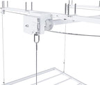 Garage Storage Lift,Overhead Garage Storage Rack,3x6 FT Ceiling Storage Racks for 10-12 FT, 270LBS Capacity All-Steel Construction with Safety Lock (6 * 3)
