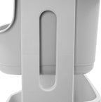 4-Layer Laundry Basket,PP Laundry Basket System Vertical Laundry Sorter with Wheel,Rolling Storage Holder Cart for Laundry Rooms, Bathrooms, Toilets (Grey)