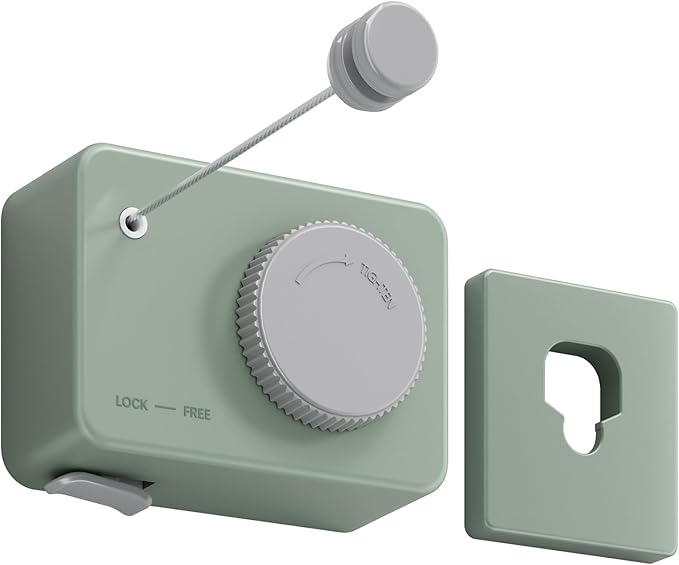 Danpoo Retractable Clothesline for Indoor/Outdoor Use - Adjustable 13.8ft Rust-Resistant Clothes Drying Line with Anti-Sag Function, Compact Design for Apartments, RV, Balcony & Laundry