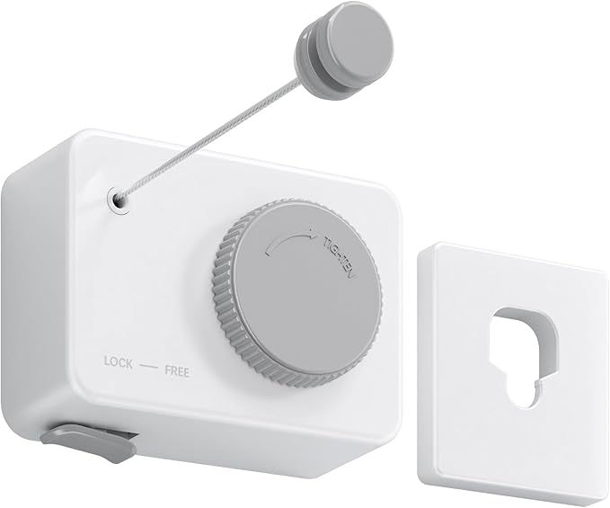 Danpoo Retractable Clothesline Indoor Outdoor, Heavy Duty Anti-Sag Wall Mounted Laundry Drying Line with Stainless Steel Rope