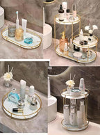 Gold Storage Rack, Bathroom Table Shelf, Perfume Tray, Beautiful Appearance, Super Capacity, Complete Your Daily Storage (QS-20-1) (QS-20-1)