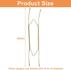 Plate Hangers for The Wall - Stainless Steel Invisible Heavy Duty Wire Plate Holder for 13-14 Inch Decorative Plates, Art Plates & Ceramic Plates with Wall Hooks