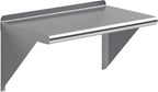 AmGood 14 in. x 24 in. Stainless Steel Wall Shelf | NSF | Metal Shelving | Garage, Laundry, Storage, Utility Room | Restaurant, Commercial Kitchen