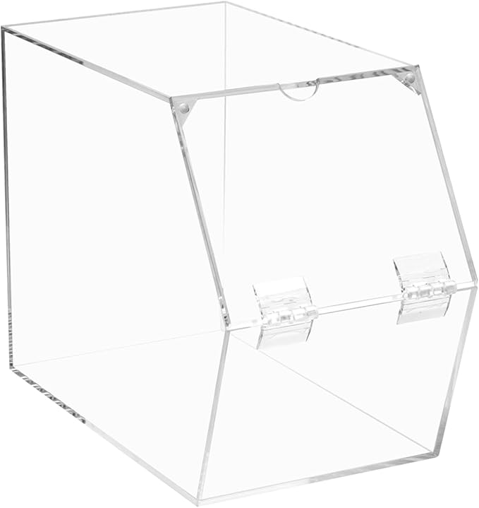 Clear Laundry Room Organizer for Pods and Dryer Sheets, Acrylic Storage Box for Fabric Sheets Dryer Balls Clothes Pins, Acrylic Candy Dry Food Snacks Dispenser Containers