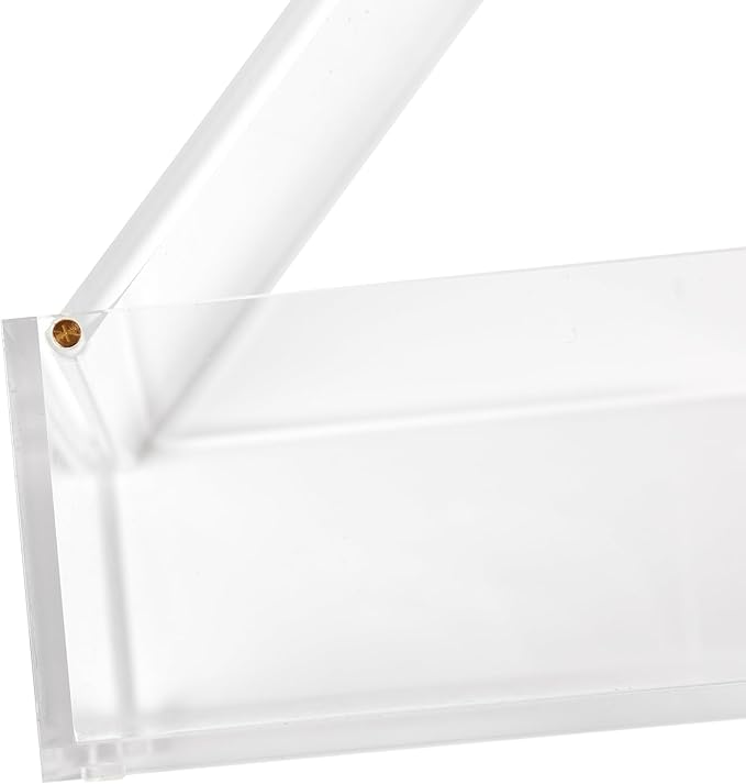 RUSSELL+HAZEL Large Acrylic Flip Box, 12.5” x 6.5”, Desktop Organization, Clear, 1 Count, 98148