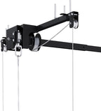 Garage Storage Lift,Overhead Garage Storage Rack,4x4 FT Ceiling Storage Racks for 10-12 FT, 250LBS Capacity All-Steel Construction with Safety Lock (4 * 4)